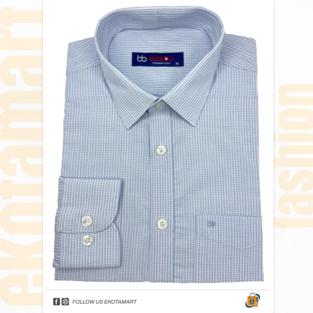Men's Premium Full Sleeve Formal Shirt - Sky (PS-WB1016)